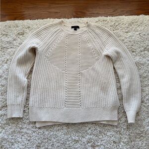 J. Crew Ivory Knit Pullover